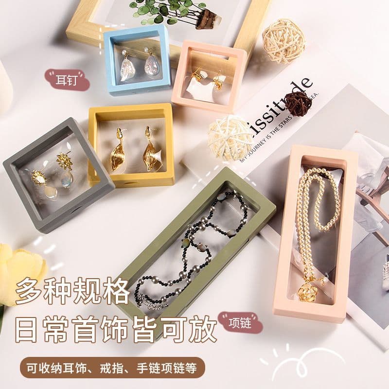 Storage system, storage box, transparent stand, necklace and earrings, accessory, pack, jewelry, (Physicals), Birthday gift