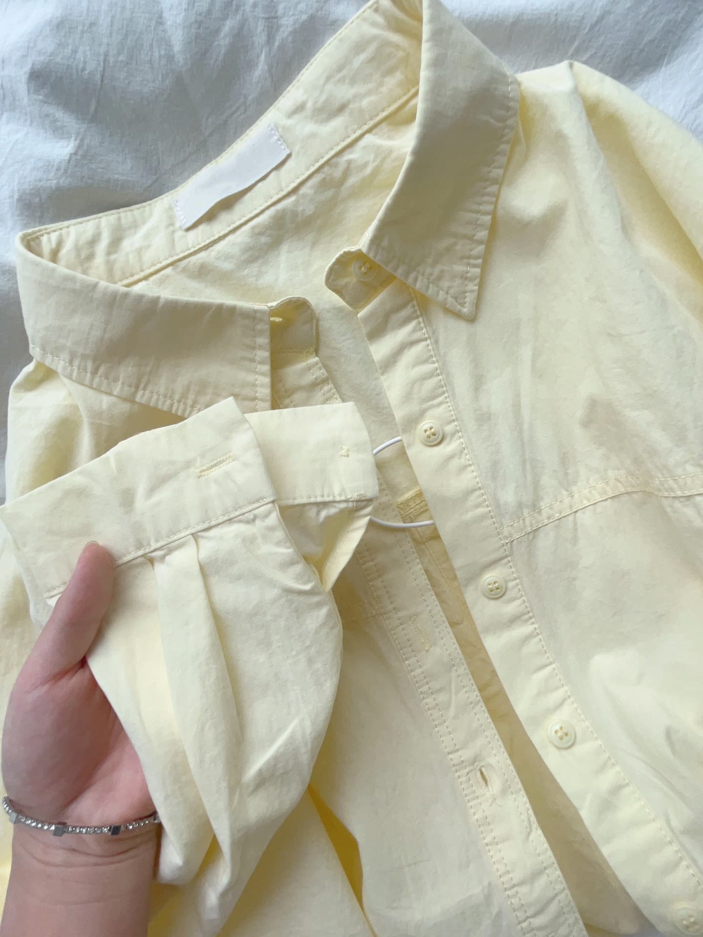 Cotton blue autumn shirt, summer jacket, thin cardigan, french style 2