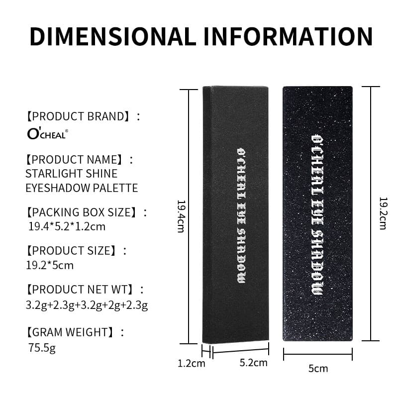 [MSDS, FDA Complete] O'Cheal Starlight Shine Eyeshadow Palette 3