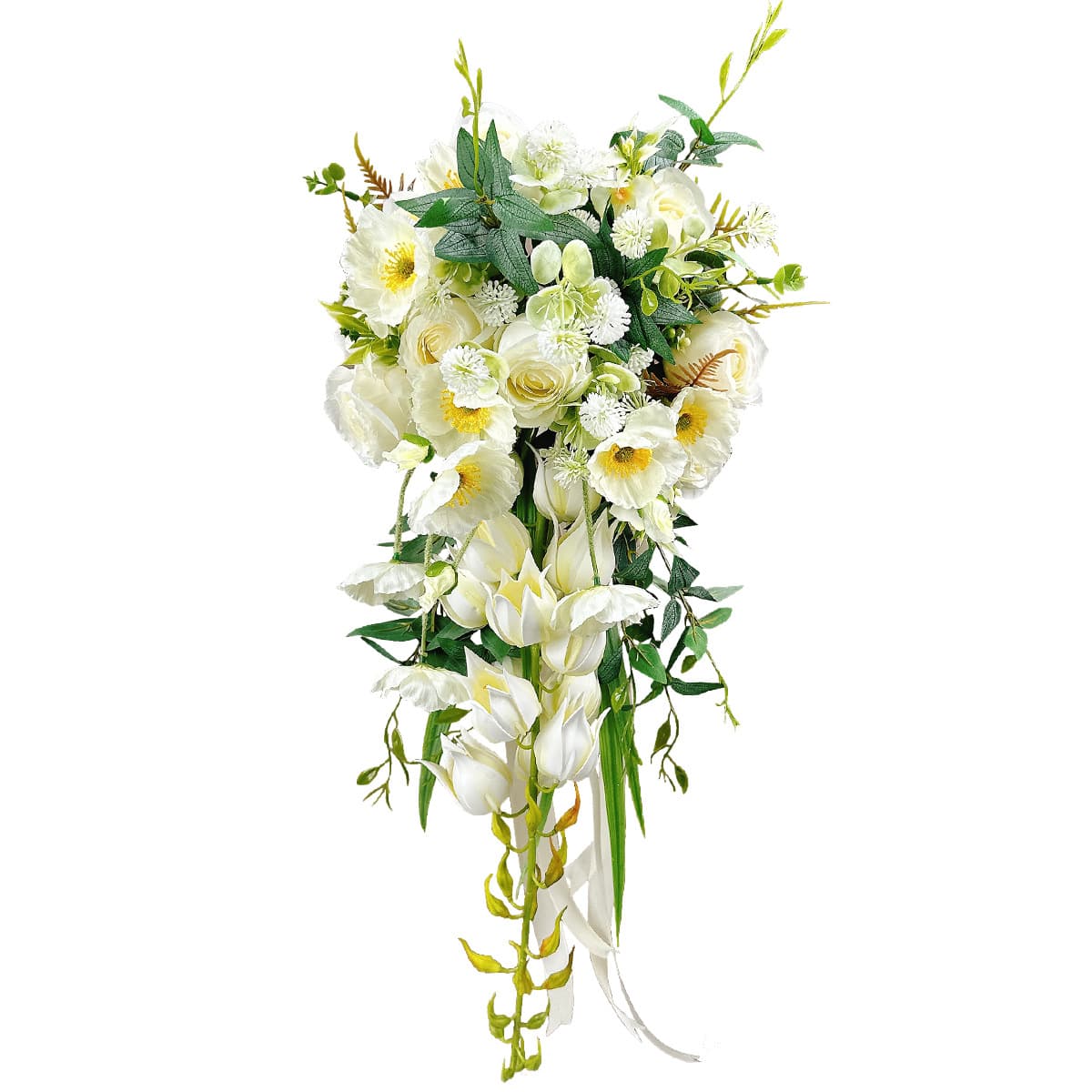 New Korean drooping hand bouquet wedding wedding wedding simulation flower bride wedding supplies, photography, photography wedding decoration 5
