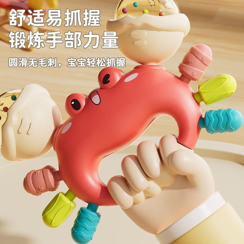 (Wholesale), children's teether, grabber, beanbag from soft rubber, maracas, toy, early education 3