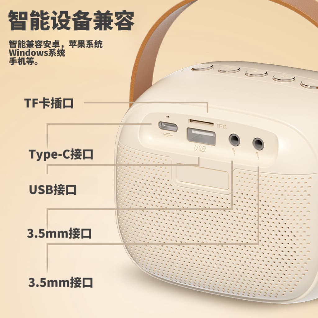 Travel handheld speakers, microphone, bluetooth 3