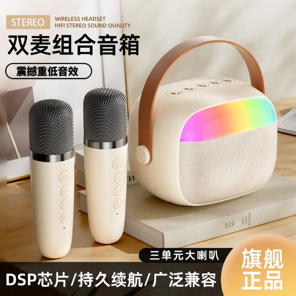 Travel handheld speakers, microphone, bluetooth 1
