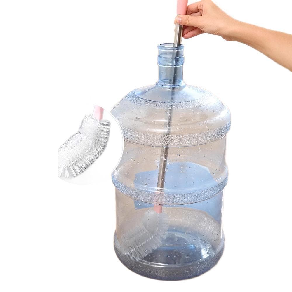 Pure bucket brush, oil bottle brush, plastic long-handled elbow, special cleaning brush for bucket washing, thickened water dispenser wholesale 5
