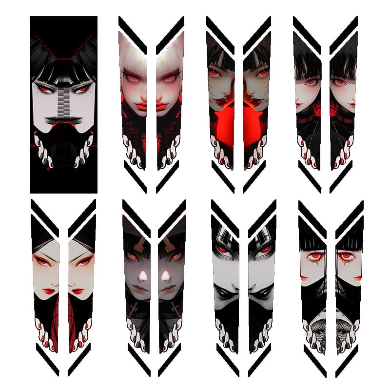Road road bike, bike fork, retroreflective mountain modified waterproof sticker 5