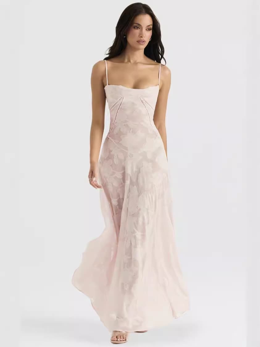 Sexy shiffon evening dress sleevless, lifting effect, backless, square neckline, graduation party 1