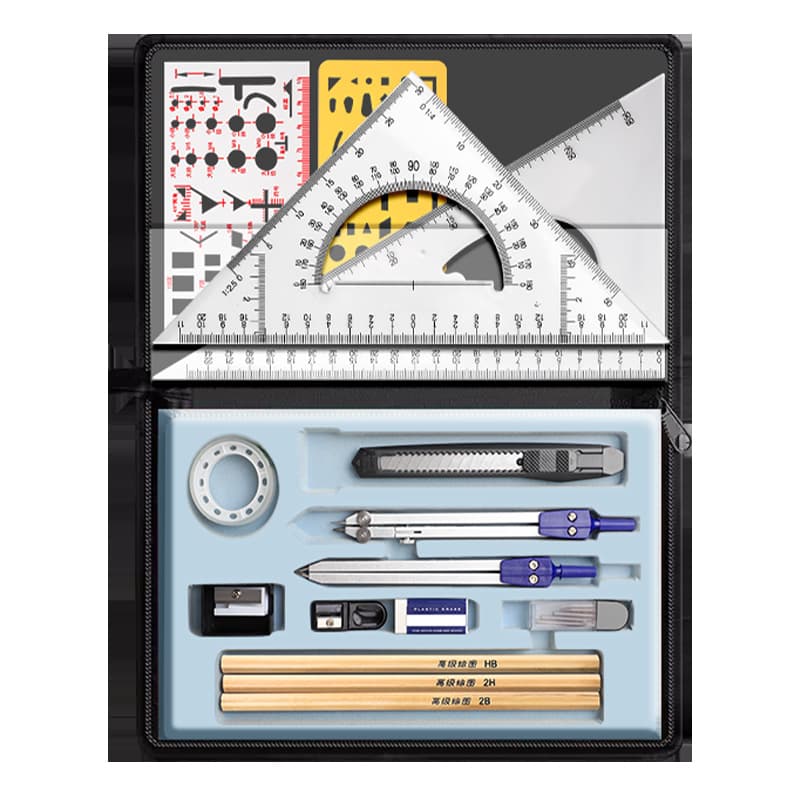 Constitutional machinery drawing drawing tool set Circle professional painting professional drawing work drawing engineering college students building civil engineering civil engineering 5
