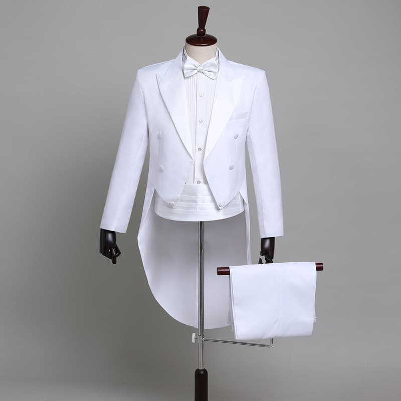 Men's dress black swallow tail clothes Christmas magic performance clothing jazz dress dance competition 5