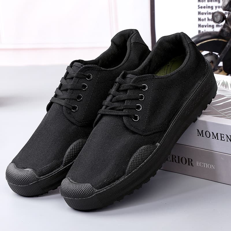 Manufacturer rubber blown air sole low liberation shoes high top canvas work training shoes outdoor shoes low top 99 farmland shoes wholesale men
