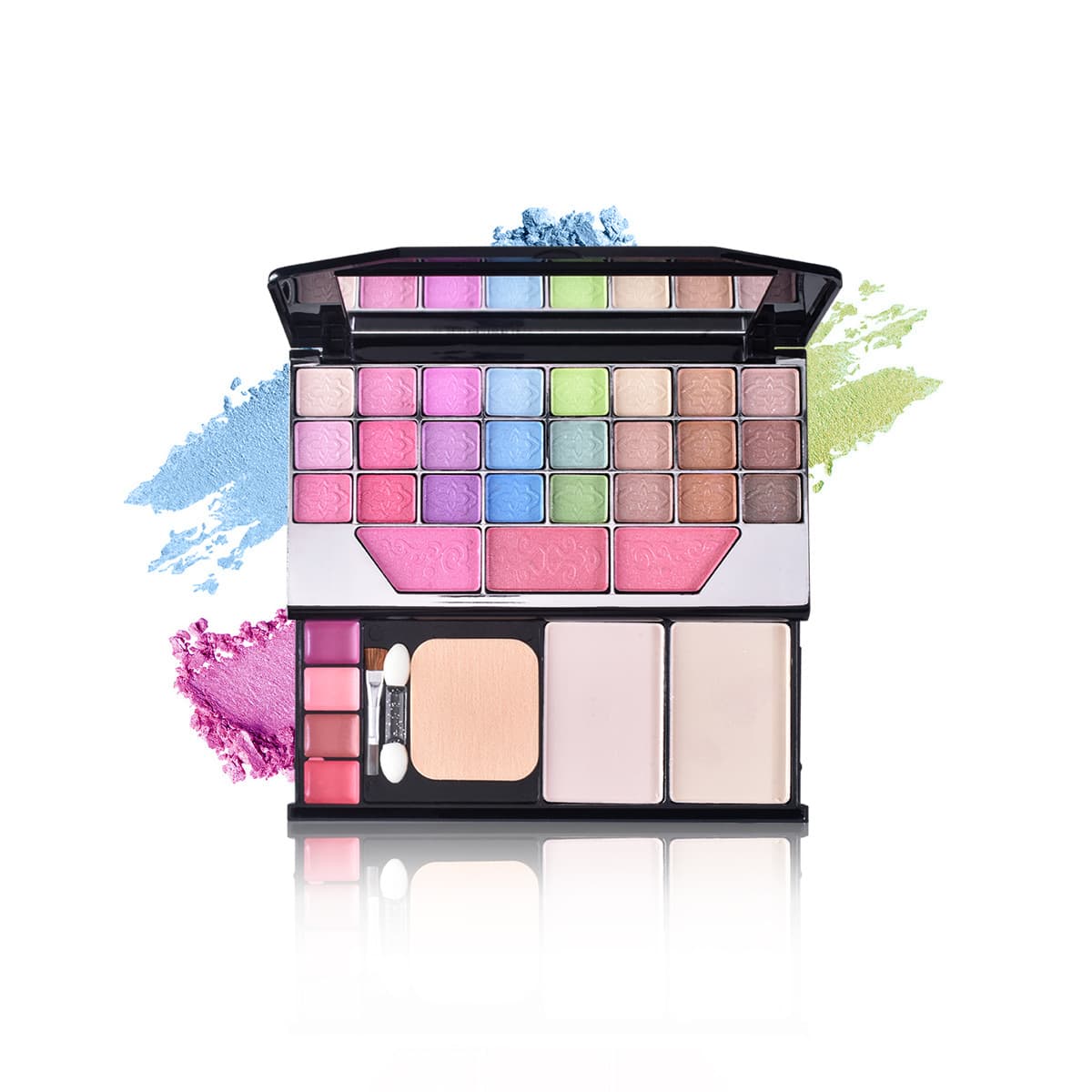 T.Y.A (Cross-border trading), makeup primer, mirror, set, eye shadow, face blush, 33 colors 2