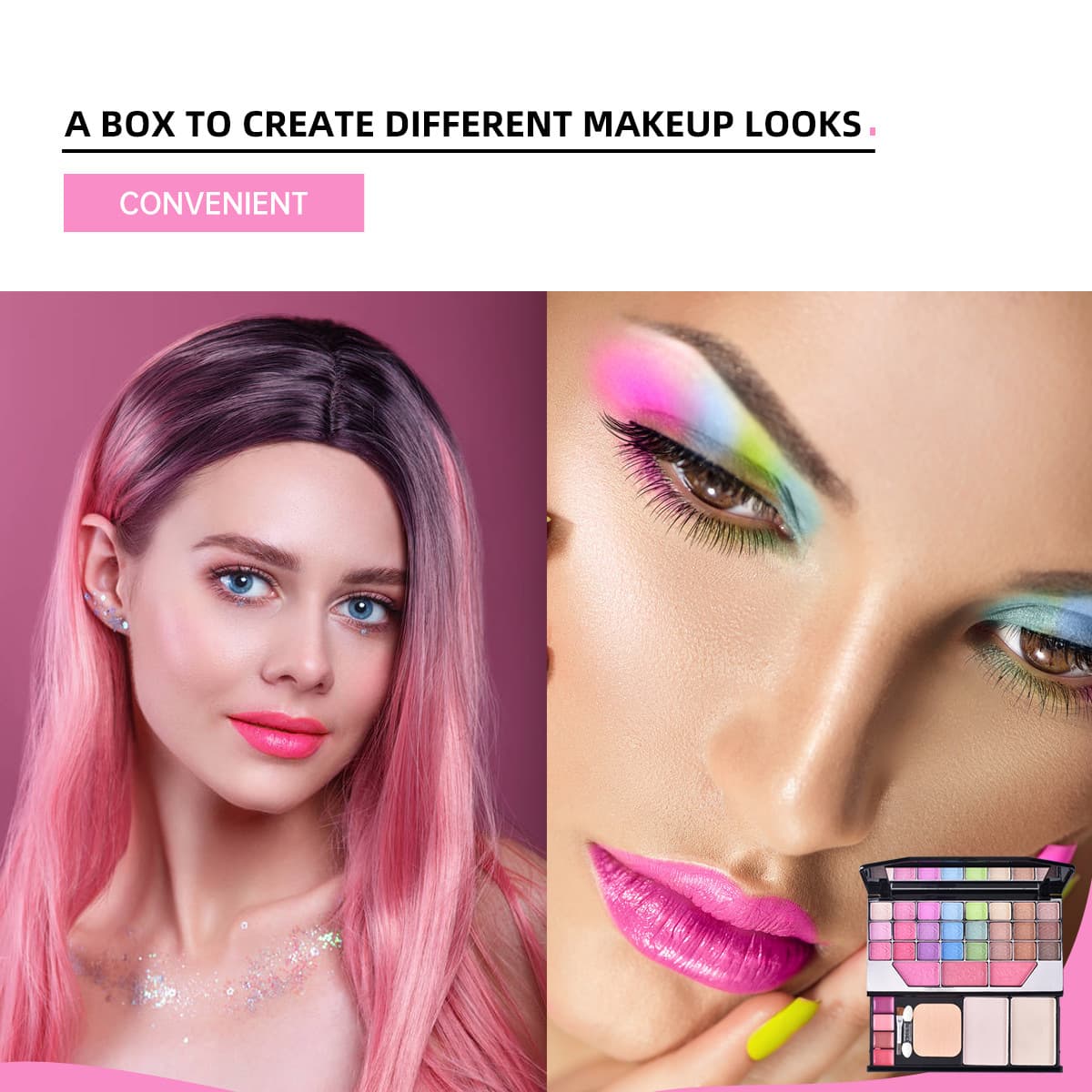 T.Y.A (Cross-border trading), makeup primer, mirror, set, eye shadow, face blush, 33 colors 4