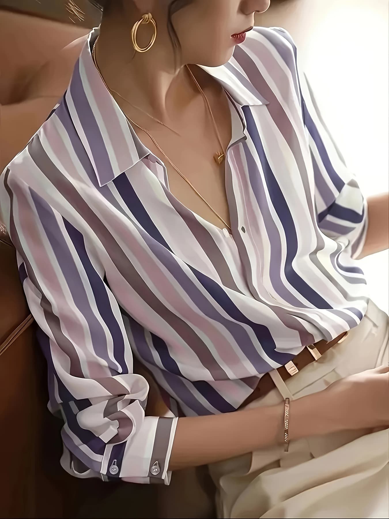 (Cross-border trading), summer retro shirt, loose fit, fitted 2