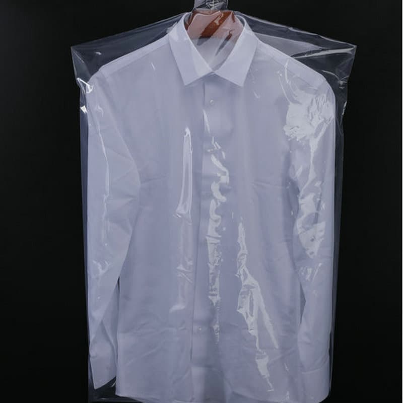 Clothes dust cover coat suit dust bag transparent plastic dust cover dry cleaning shop hanging clothes bag disposable transparent 4