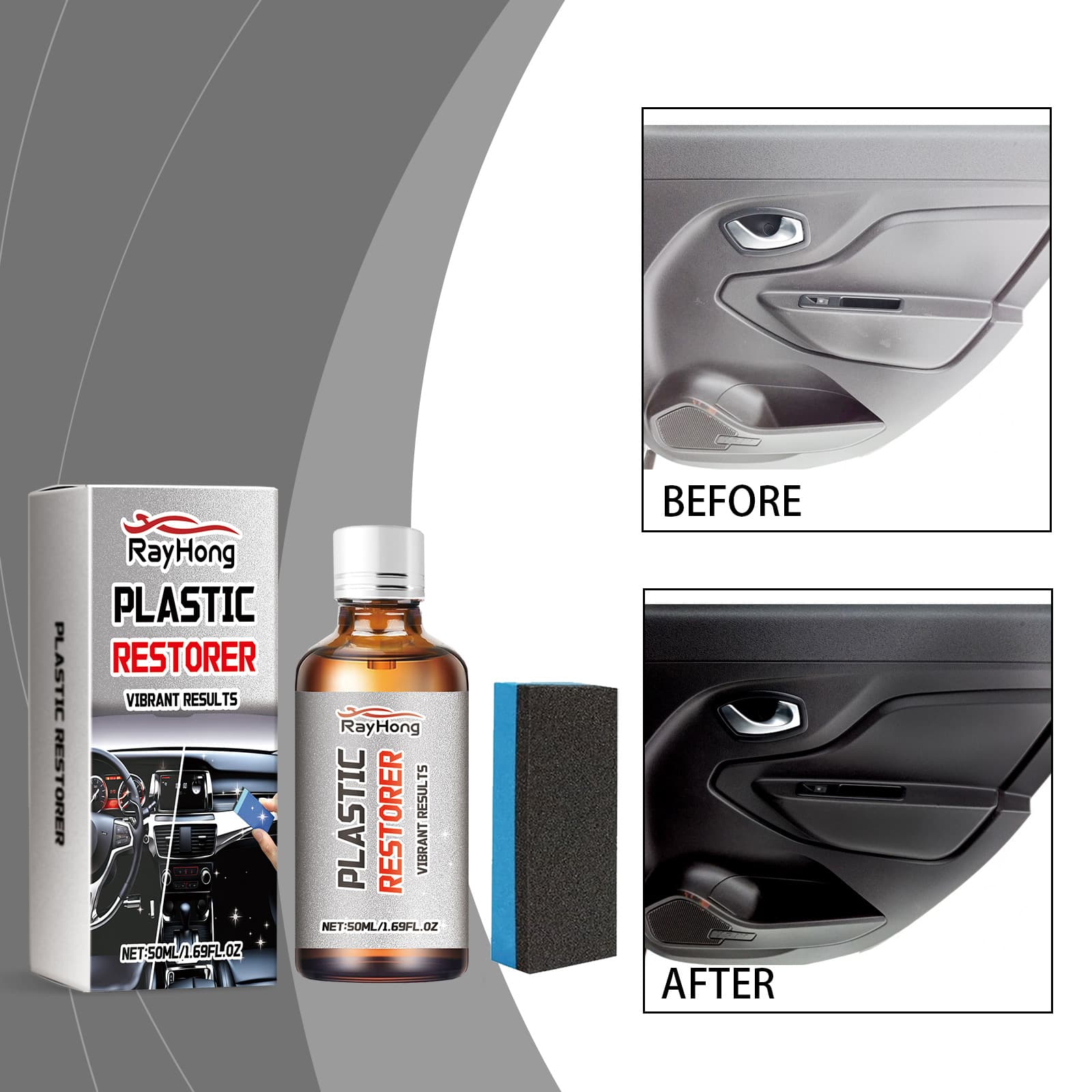 Rayhong's internal and external decorative plastic agents renovate to improve the beautiful vehicle plastic part of the vehicle