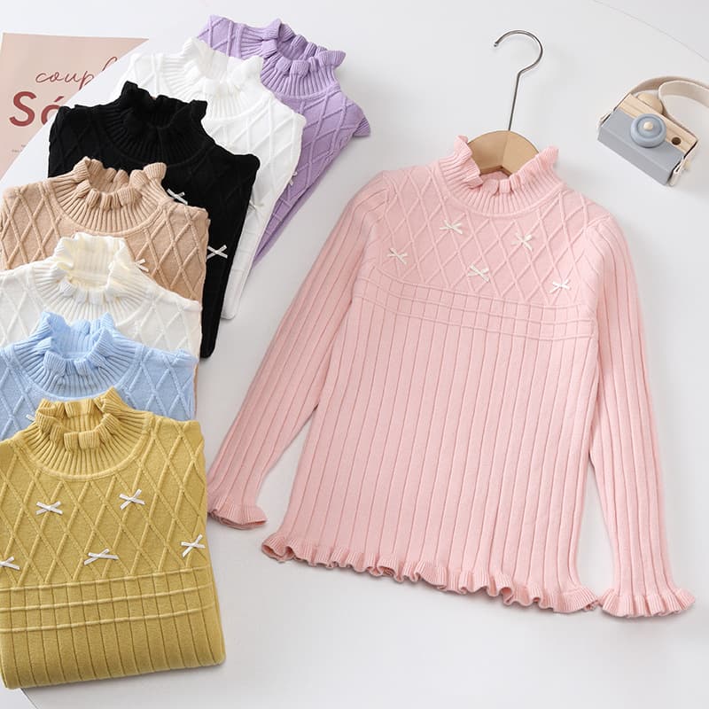 (Cross-border trading), children's sweater, base body-friendly demi-season set, children's clothing, high collar 3