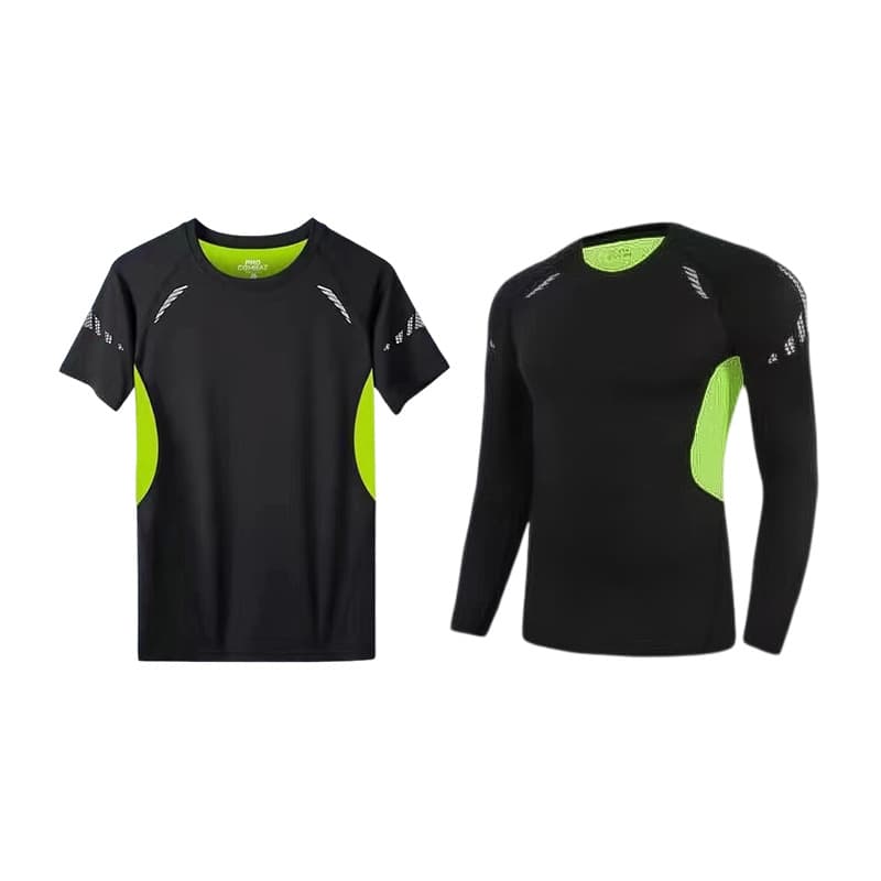 Sports underwear, set, long-sleeve, basketball yoga clothing, breathable leggings for training, tight, for running 5