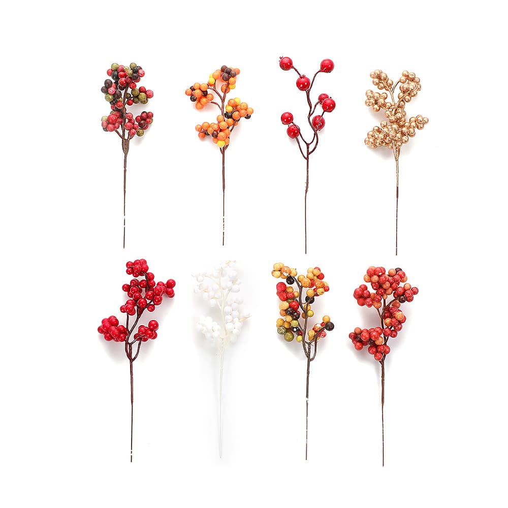 Christmas decoration supplies living room home holiday decoration simulation Christmas rich fruit red fruit cuttings wholesale 1