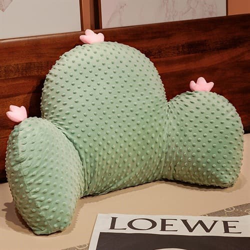 Cartoon cactus waist cushion cushion sofa chair lumbar cushion bed office chair seat lumbar support sedentary artifact 1