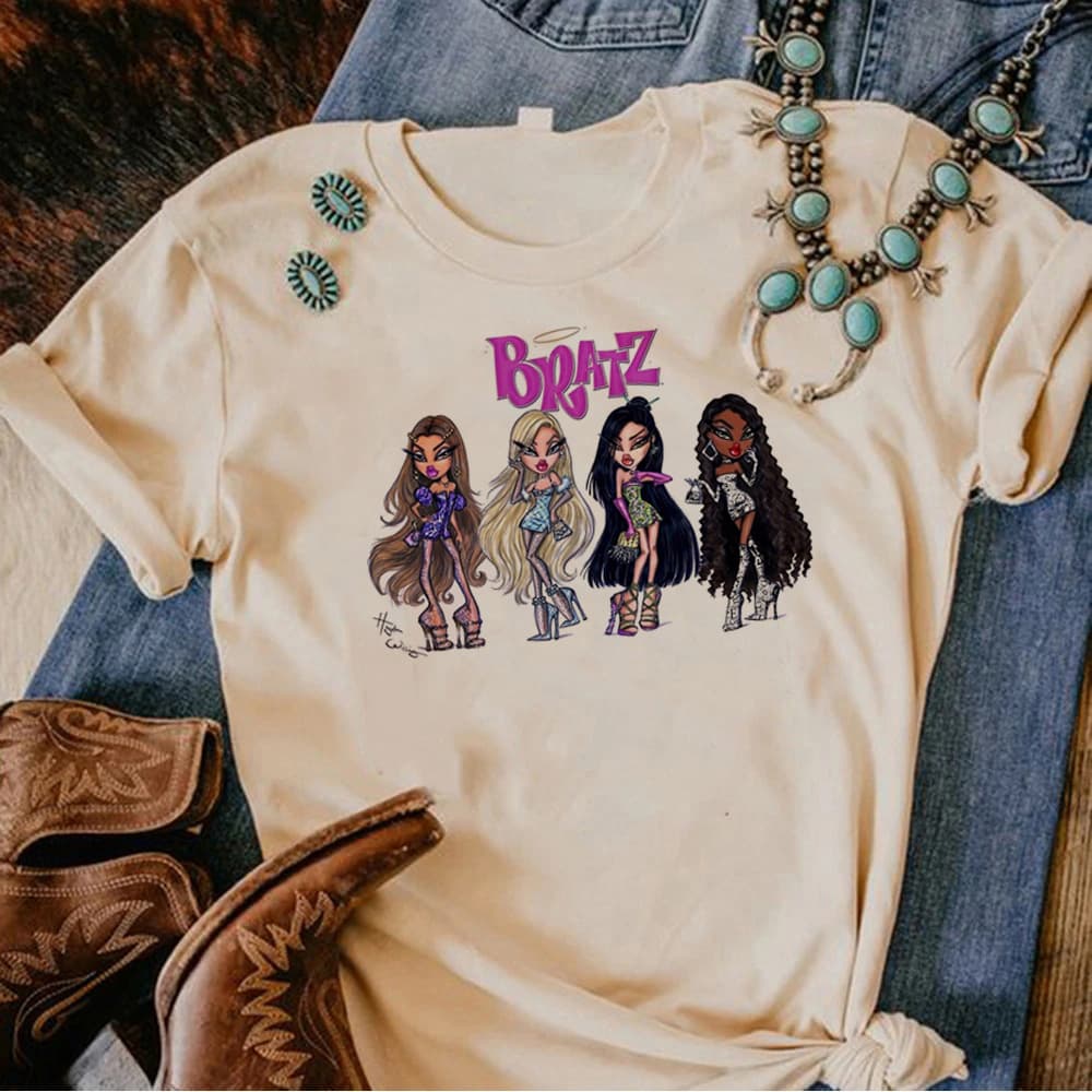 2024 European and American new T-shirts for women anime street clothing T-shirts for girls anime 2000s clothes 4