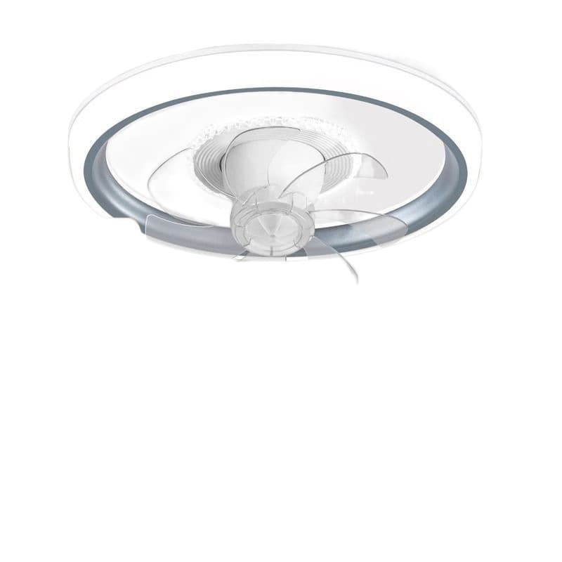 Bedroom fan lamp 360 -degree shaking head restaurant newly sucking simple and simple living room Children's room electric fan hanging fan voice 5