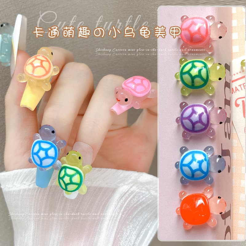 Nail decoration, cute cartoon decorative accessory, table resin decor, fake nails for manicure, internet celebrity 4