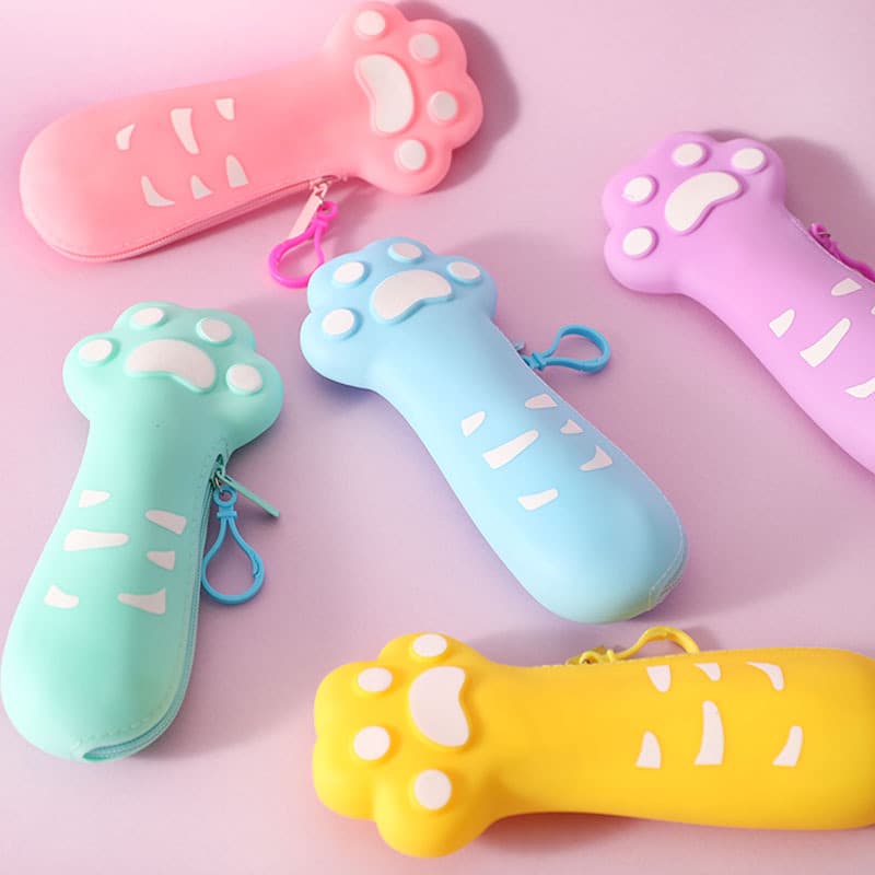 (Wholesale), silicone children's pencil case, wallet, cute shoulder bag, stationery for students, primary and secondary school 3
