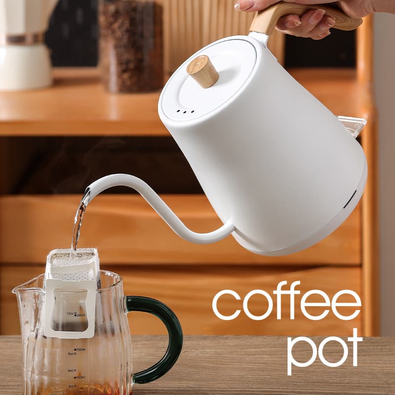 Coffee fashionable teapot, swan stainless steel 2