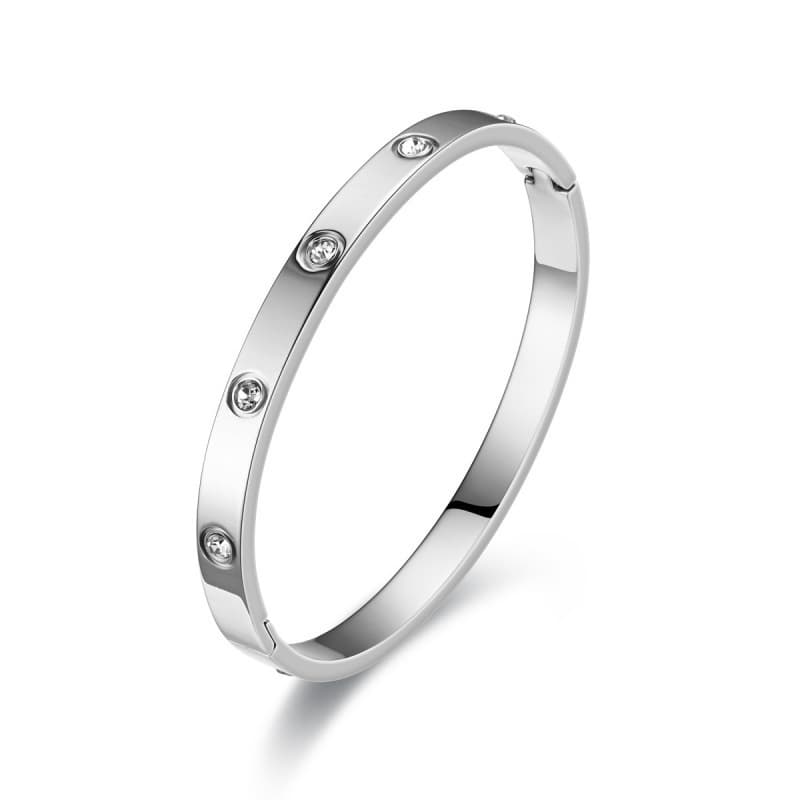Fashionable bracelet, Korean style, diamond encrusted, simple and elegant design, internet celebrity 3