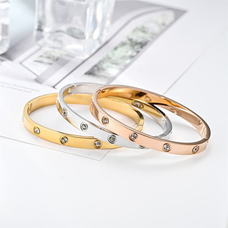 Fashionable bracelet, Korean style, diamond encrusted, simple and elegant design, internet celebrity 4