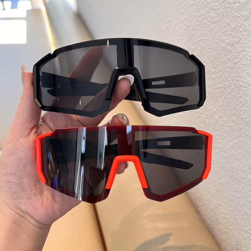 Square travel sunglasses for cycling solar-powered, bike, electric car, windproof protecting glasses, Korean style, car protection 2