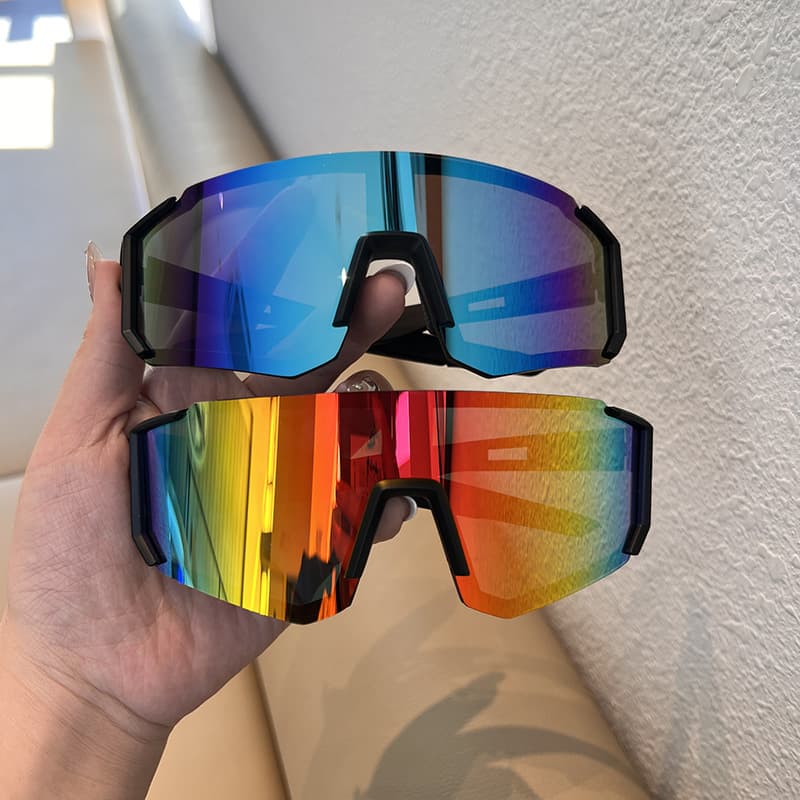 Square travel sunglasses for cycling solar-powered, bike, electric car, windproof protecting glasses, Korean style, car protection 1