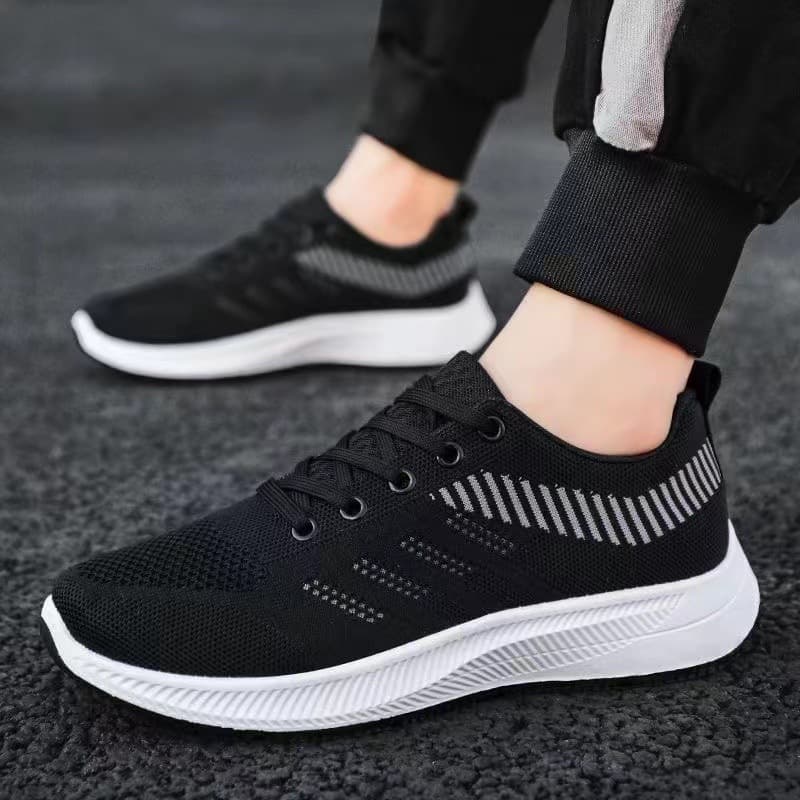 Fashionable universal sneakers all-season, breathable comfortable casual footwear, walking shoes, trend of season, made with flyknit technology 4