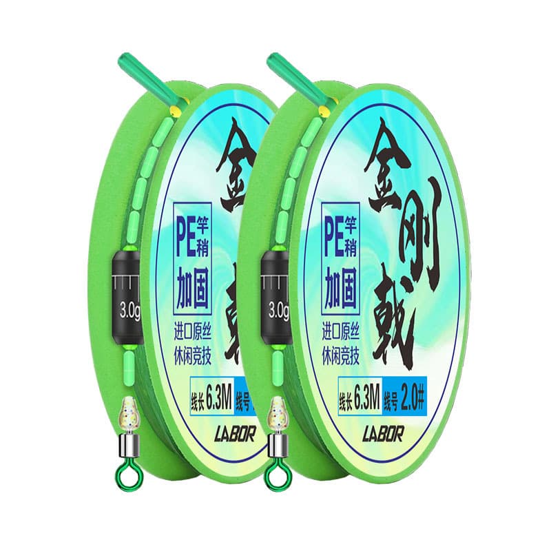 PE connection reinforcement main line group original silk fish line handmade fine binding finished suite dual -core drifting table fishing line composition 5