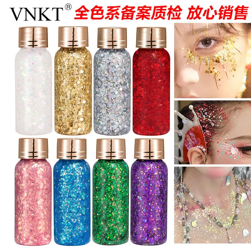 Nail sequins, glue for face, gel, eye shadow, makeup primer, without glue 1