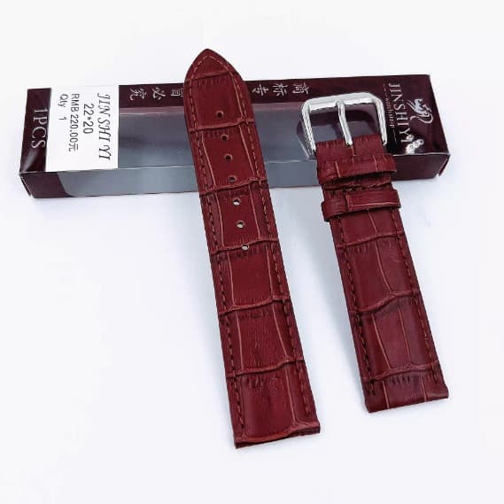 Bamboo leather universal watch strap for men and women, accessories, genuine leather 2