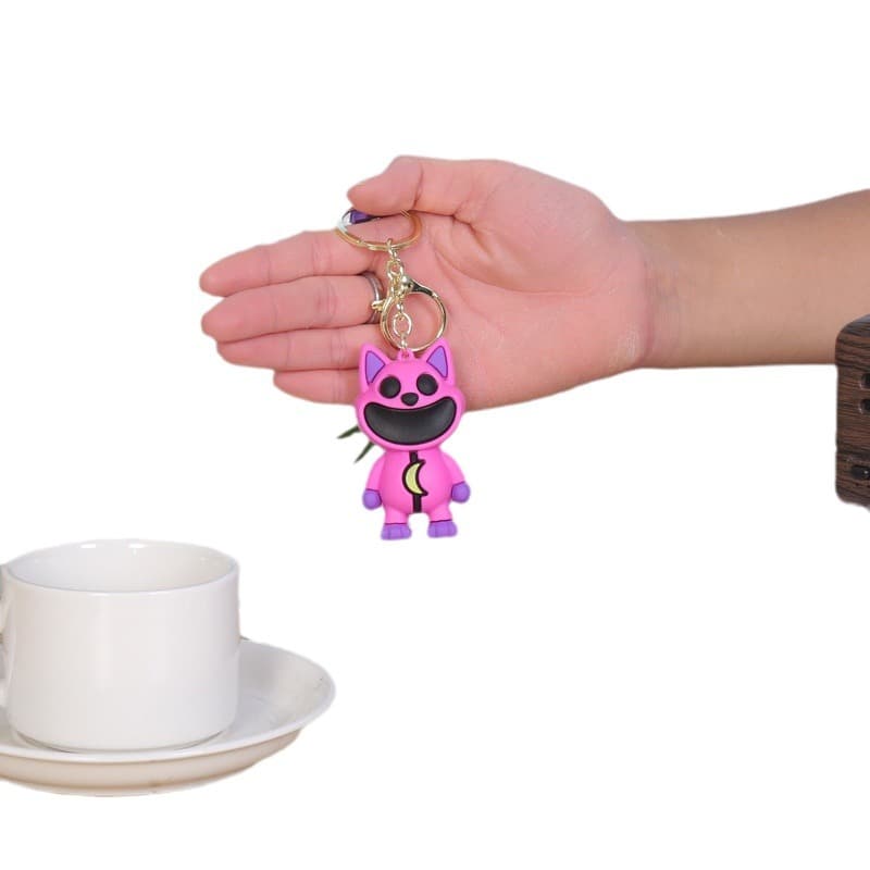 (Cross-border trading), (Wholesale), cartoon keychain PVC from soft rubber, car keys, chain, Birthday gift 5