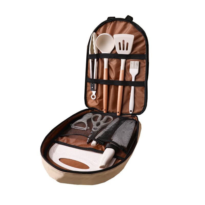Travel knife, handheld set, storage system for camping 5