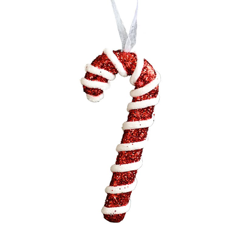 Christmas candy pendant Christmas tree decoration cane holiday scene pendant lollipop prop wave board candy model 5