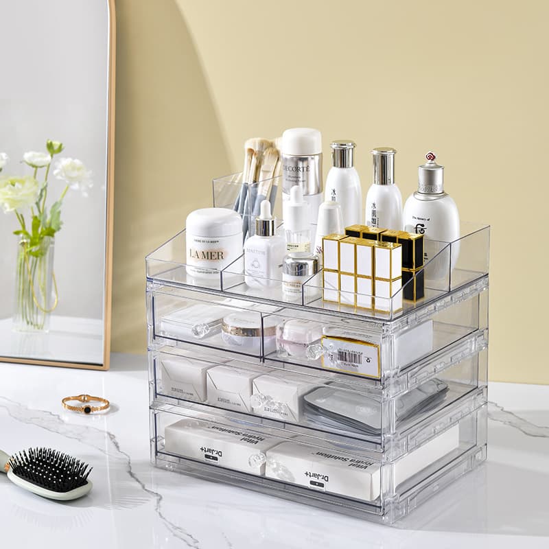 Makeup box, stationery, transparent storage box for office 1