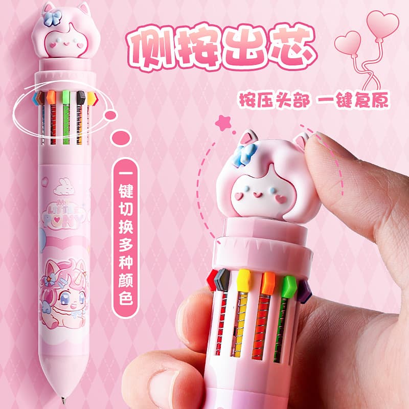 Multicoloured creative cartoon cute high quality brand ballpoint pen for students 2