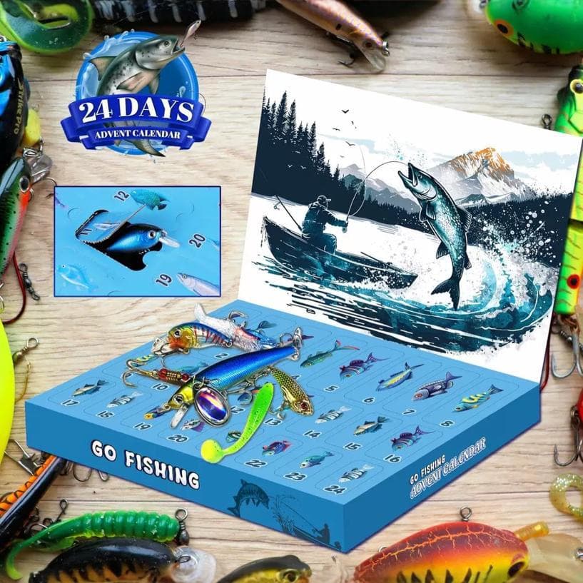 24 Days Christmas Countdown Fish Tackle Set 2