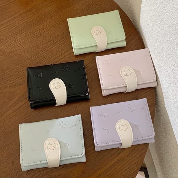 (Cross-border trading), wallet, folding shoulder bag, short small clutch bag, high-end 4