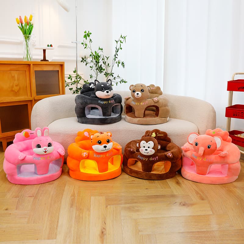 Children's cartoon sofa, plush hairpins, sponge chair for baby, new collection, fall protection 2