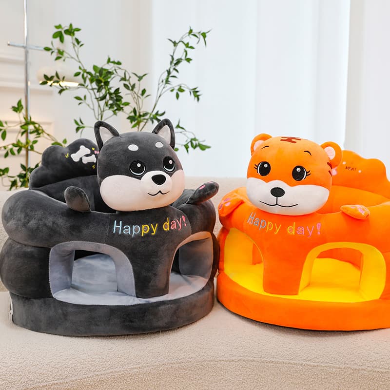 Children's cartoon sofa, plush hairpins, sponge chair for baby, new collection, fall protection 3