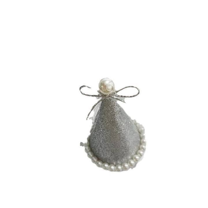 Cute lace brand crab pin for bride with bow, hair accessory, bangs, hairgrip 5