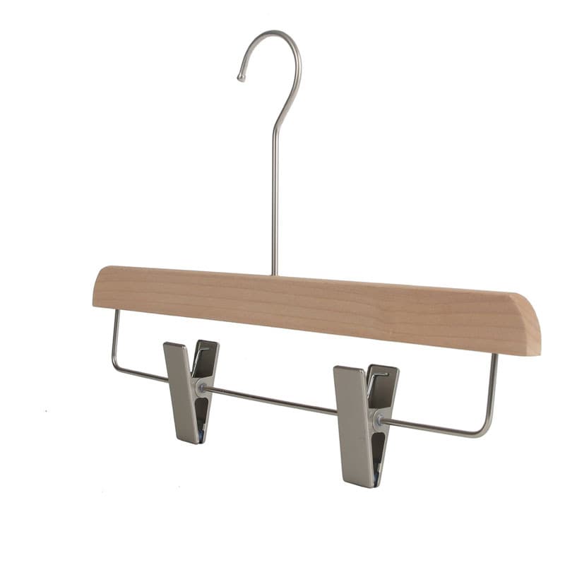 Wooden non-slip hanger for children and adults, warm jeans from natural wood, trousers, children's clothing 2