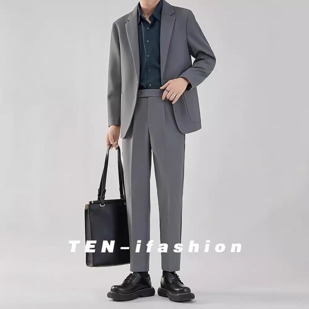 Trend autumn jacket, demi-season classic suit, high-quality style, oversize 3