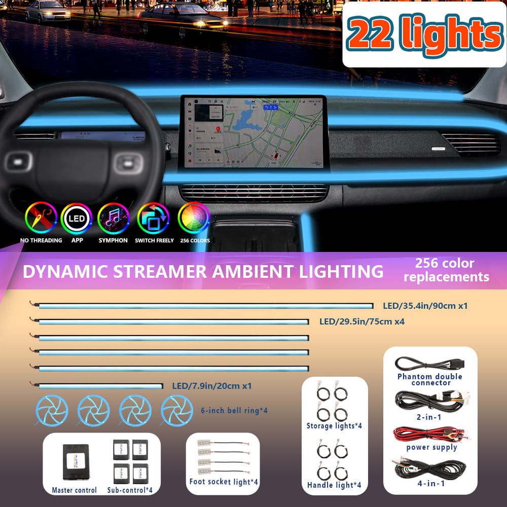 Acrylic lights, LED rectangular lamp, 64 colors 1