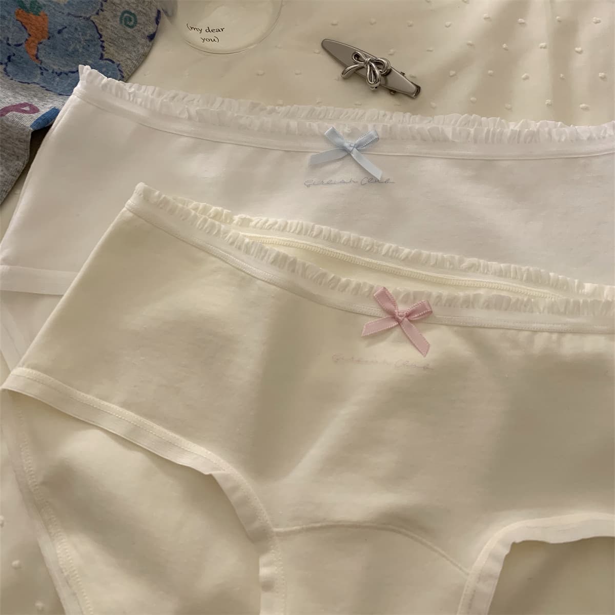 Long antibacterial cotton underwear, soft pants, mid rise 3