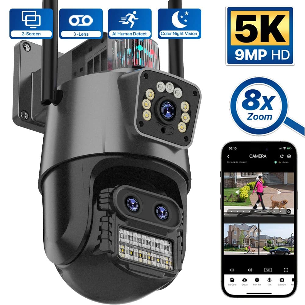 Waterproof smart monitor, CCTV camera, safe videocamera, 11pcs 6